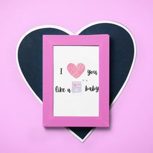 Valentine's Day Gift Wall Art 8x10 "Love You Like A Love Song" by Selena Gomez